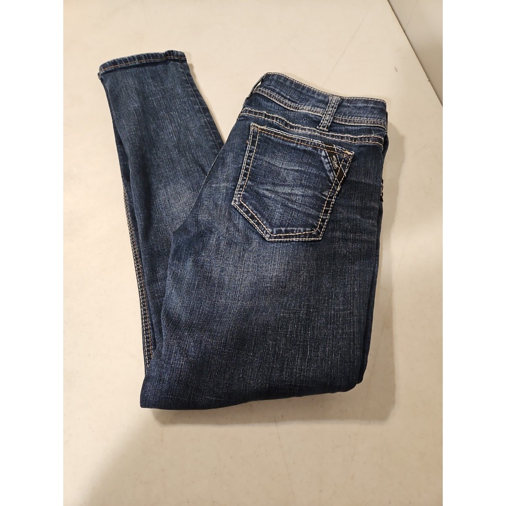 Silver Jeans Elyse Skinny Mid Rise Jeans Womens W33/L31 Medium Wash(1850